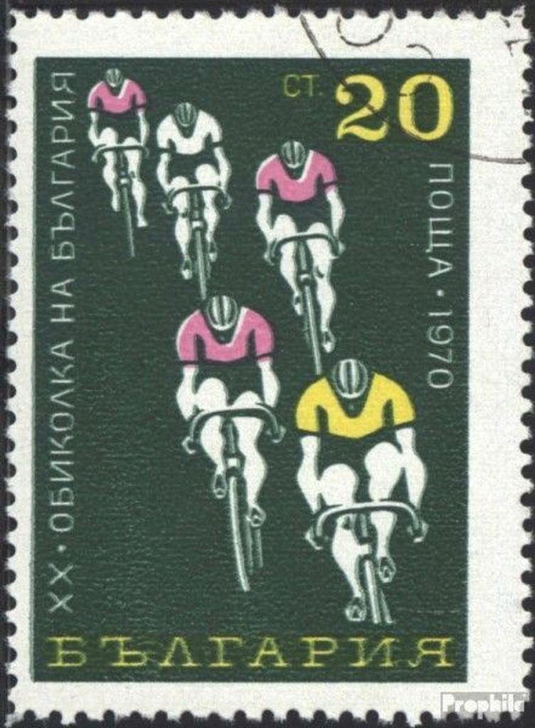 Briefmarken Bulgarien 1970 Mi 2036 (kompl.Ausg.) gestempelt 20. Radrennen durch Bulgarien