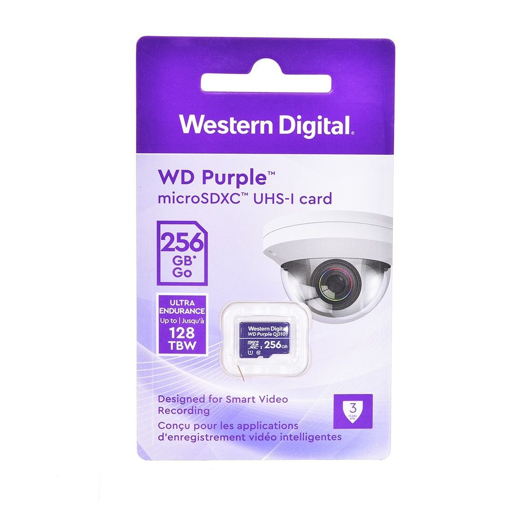 Western Digital WD Purple SC QD101, 256 GB, MicroSDXC, Obrázek produktu 