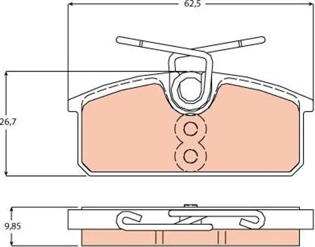 Plaquettes de frein TRW GDB2165 pour supprimer sifflement Twizy