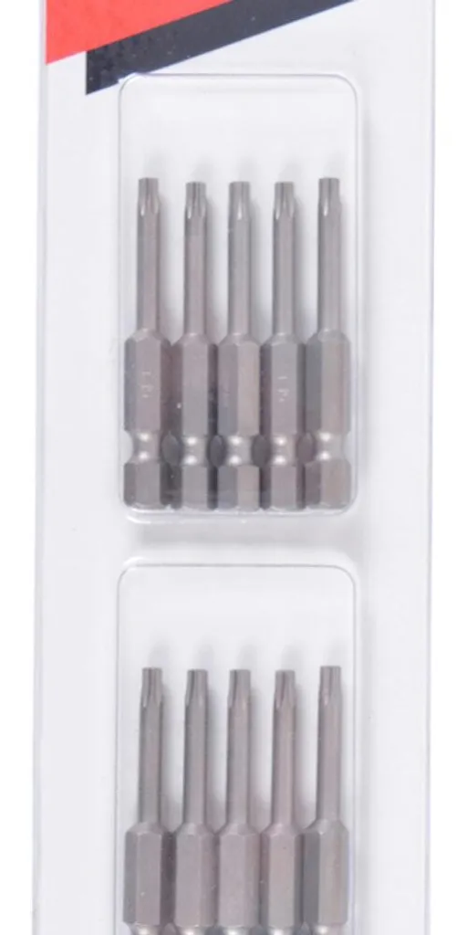 Embout de vissage T15 Makita 50mm anti-ripage pour vis Torx, 10 St