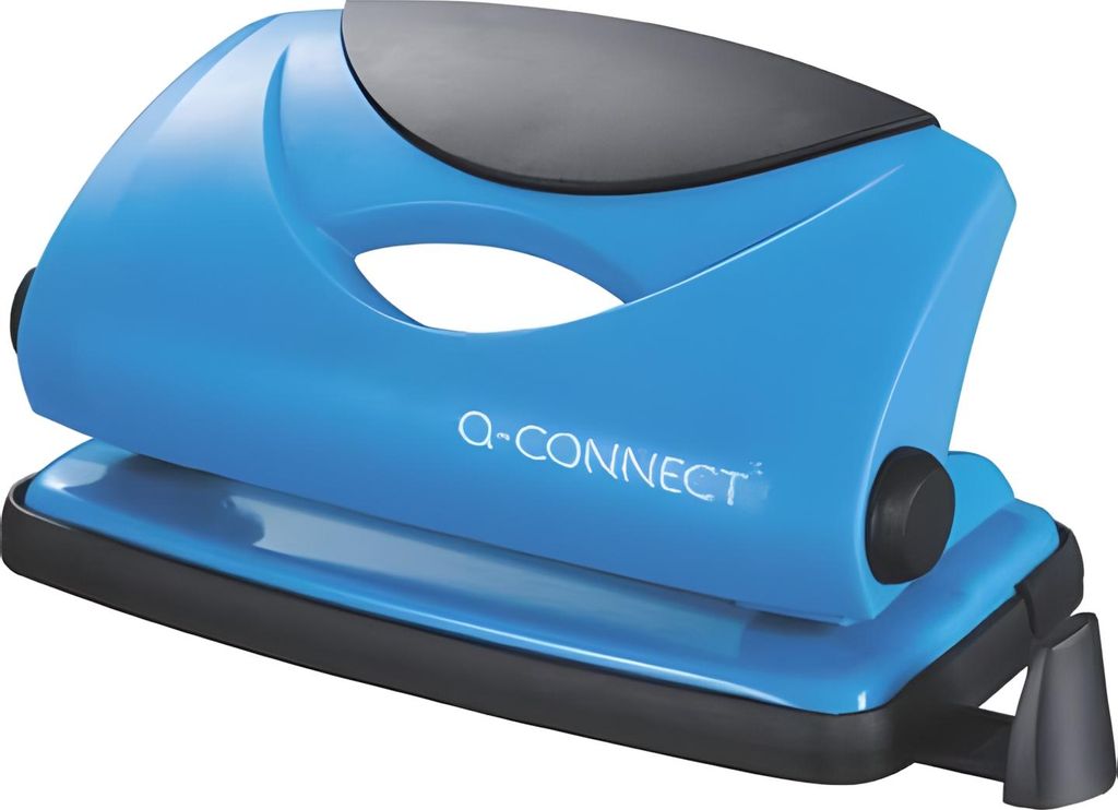 Q-Connect Locher - 10 Blatt, blau