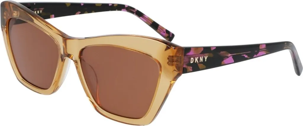 DKNY DK535S 730 lunettes de soleil monture légère et verres bruns