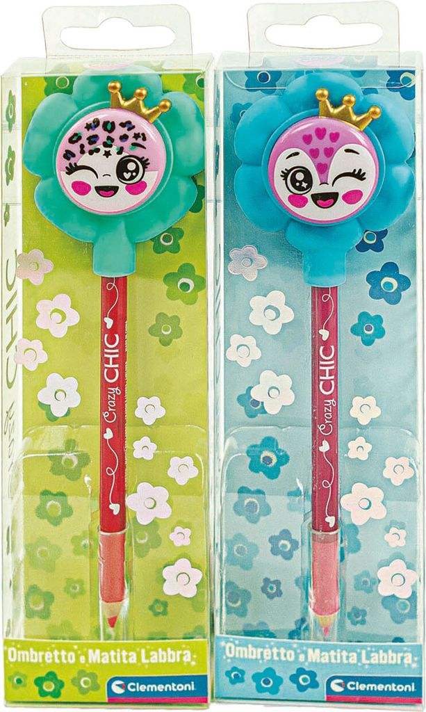 Clementoni verrückter schicker Lidschatten und Lipliner-Blume – Türkisblau