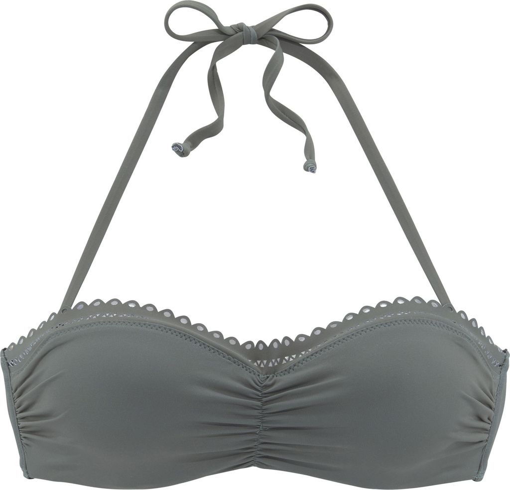 s.Oliver Bügel-Bandeau-Bikini-Top oliv Größe 42 Cup C