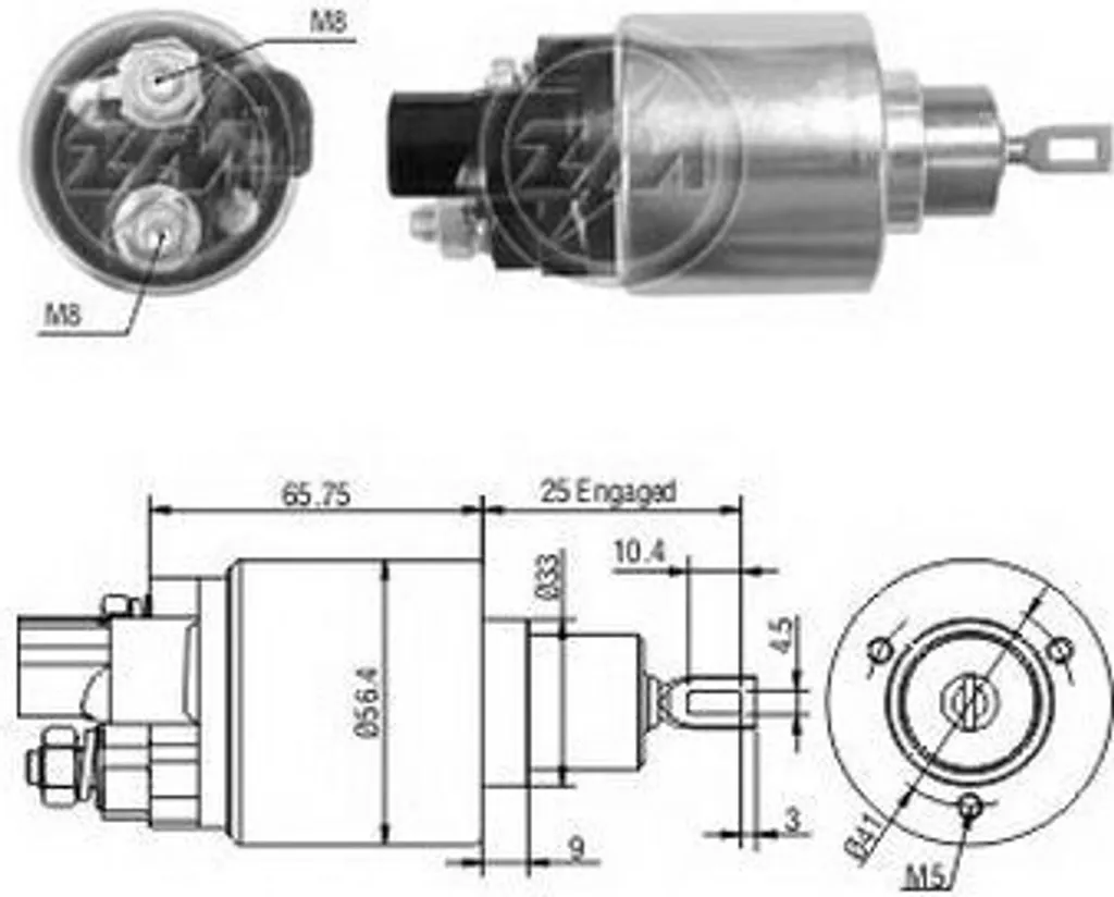 ERA ZM978 Interrupteur Magnétique Démarreur OE 28150-02040 Corolla