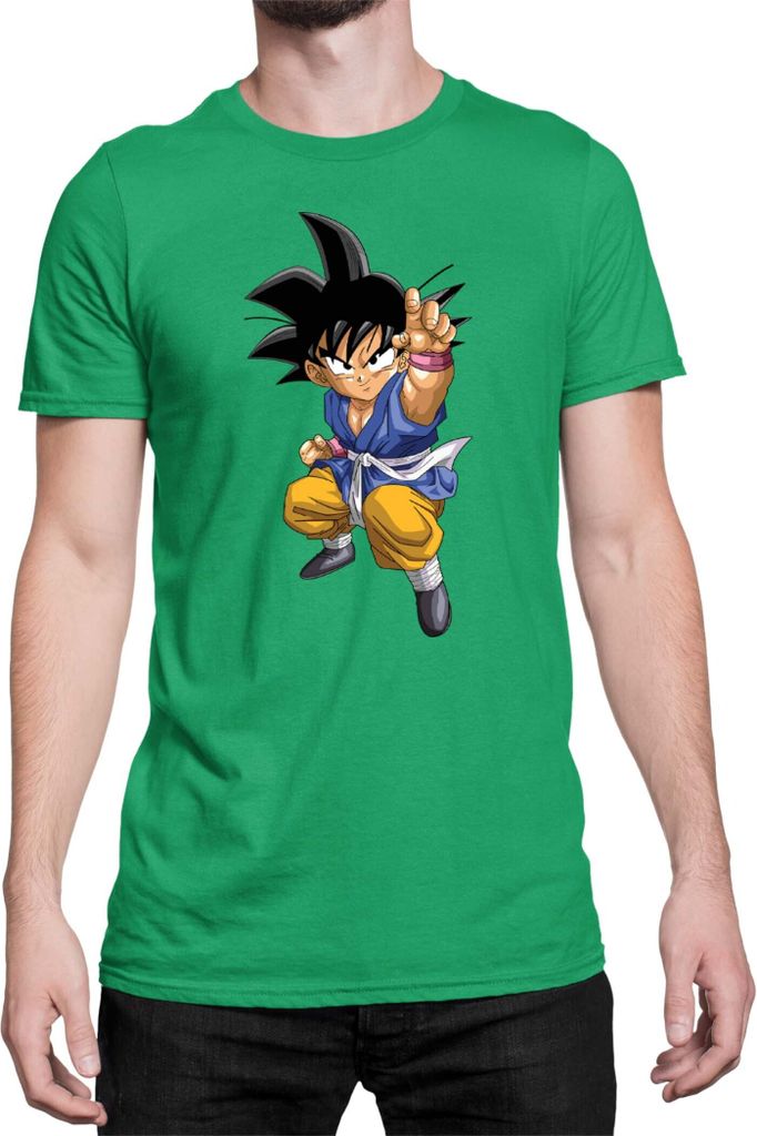 Herren T-Shirt Dragon Anime Manga Ball Z Goku 16, Man 2XL / Grün