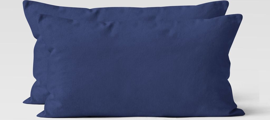 2er Set Renforcé UNI Kissenhüllen 40x80 cm Kopfkissen Produktbild 