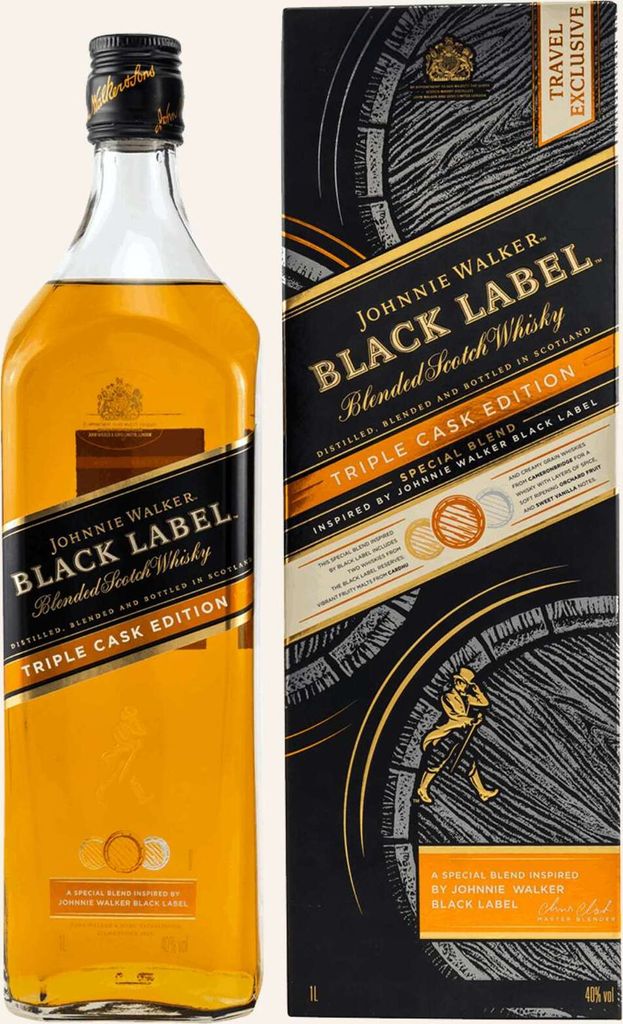 Johnnie Walker Black Label Triple Cask 1000ml 40% Vol. Produktbild 