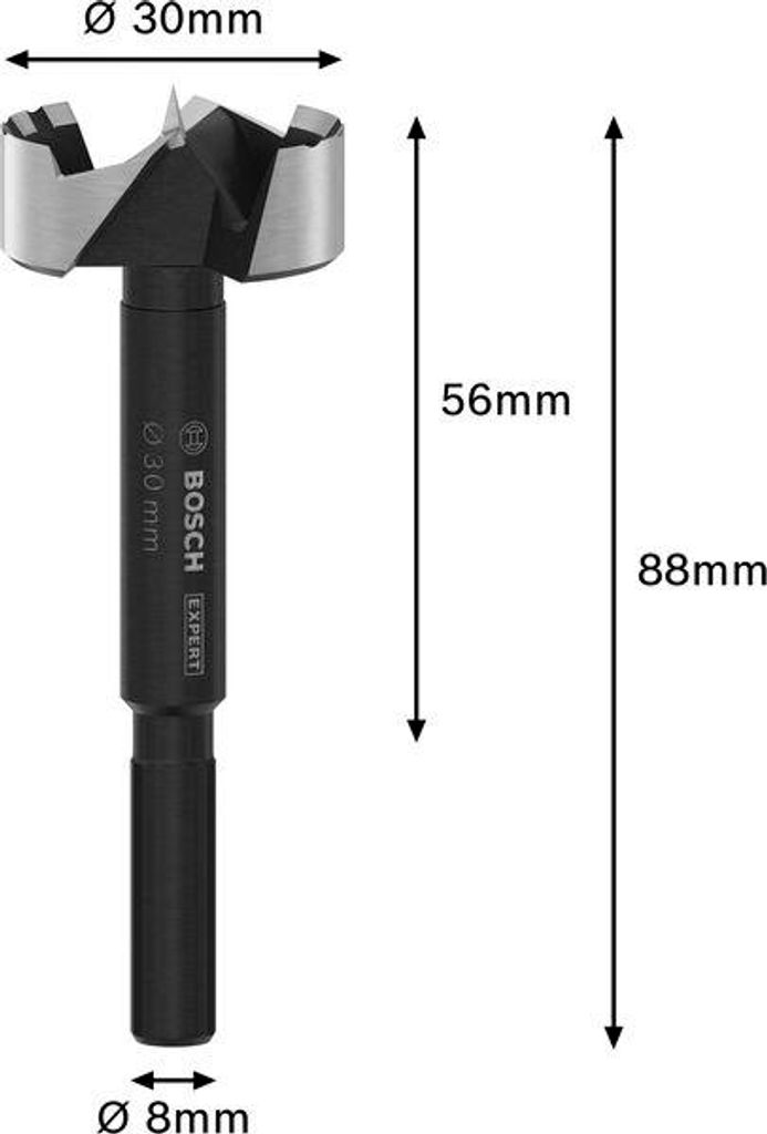 EXPERT Wood Forstnerbohrer, 30 mm