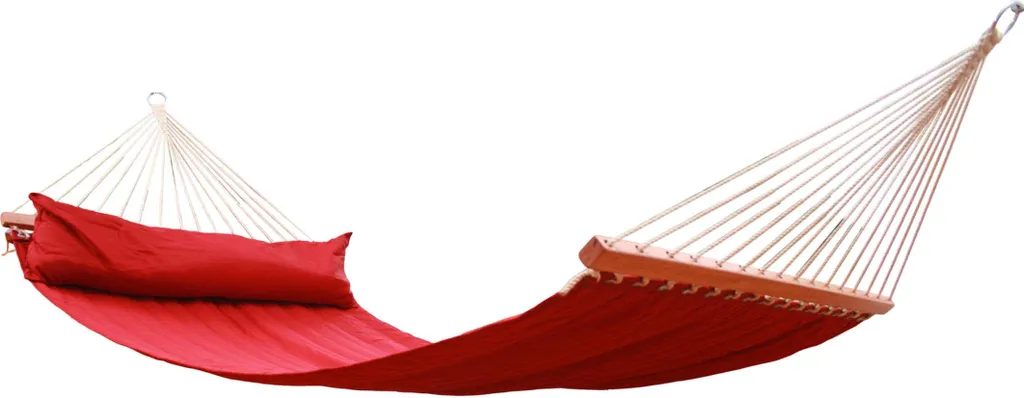 Amaca MacaMex Miami Red (certificata FSC™) con palo imbottito, resistente alle intemperie