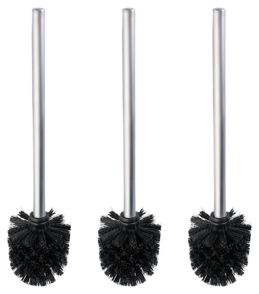 WENKO WC-Bürste mit Edelstahlstiel Matt 3er Set, Ø 8 x 35 Produktbild 