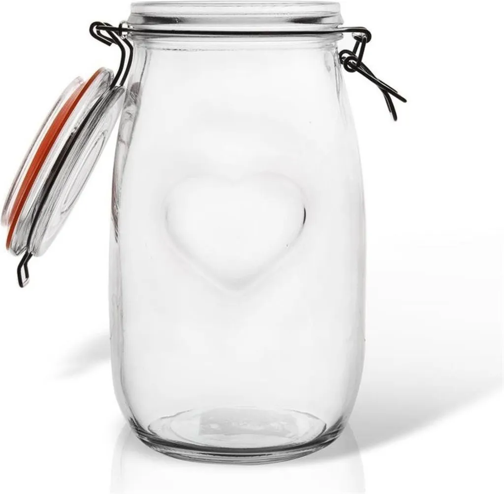 Barattolo Vetro Laccato 1500ml Clip - Conservazione Aromi Professionale