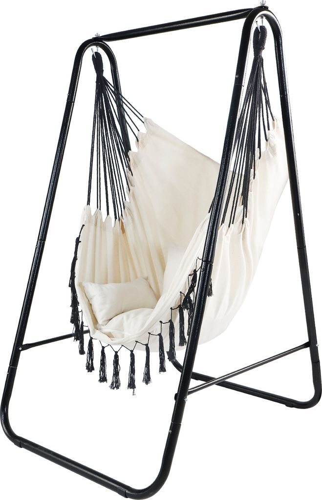 CCLIFE Hängesessel mit Gestell Kissen Hängeschaukel Produktbild 