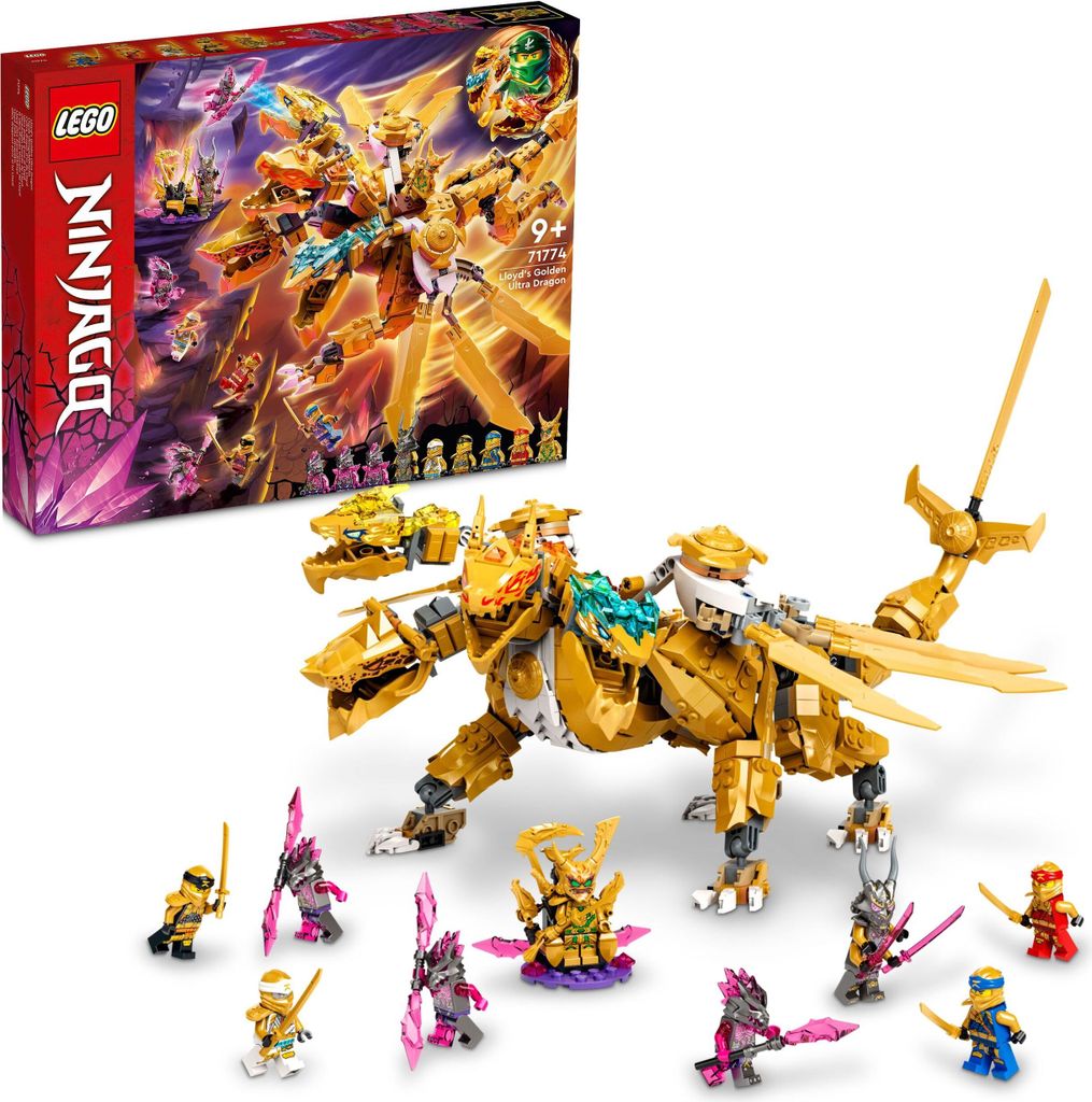 LEGO NINJAGO Złoty Ultra Smok Lloyda, Zestaw do budowania, Zdjęcie produktu 