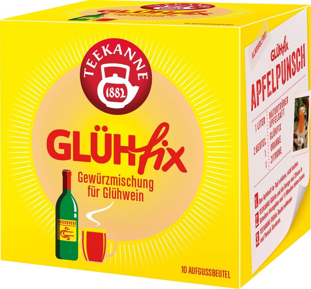 Teekanne Glühfix Glühweingewürz 10x1,5g Beutel Produktbild 