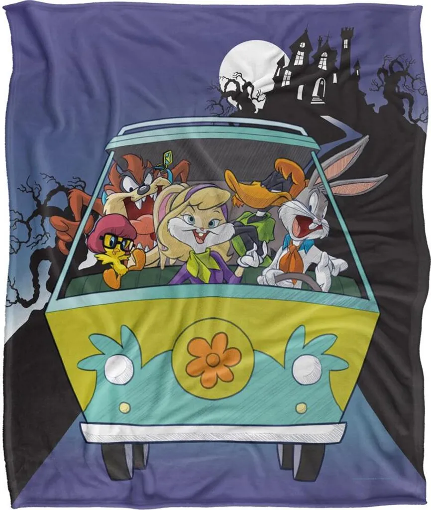 Couverture Mystery Machine Looney Tunes TV18839 - Plaid Polaire Multicolore