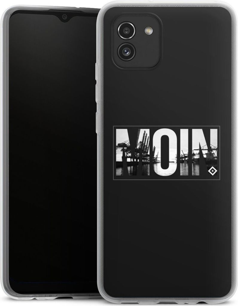 DeinDesign Handyhülle für Samsung Galaxy A03 Silikon Hülle Case Smartphone Schutzhülle HSV Hamburger SV Offizielles Lizenzprodukt