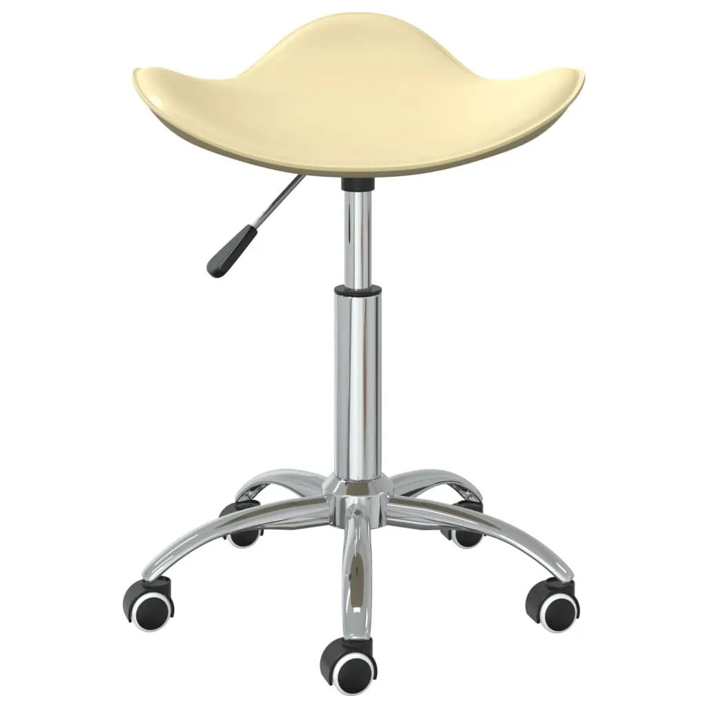 Sedia da Ufficio vidaXL Crema in Pelle Finta - Comfort Ergonomico