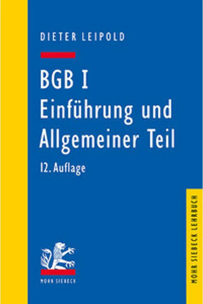 BGB I Introduction : Guide complet de la partie générale du droit civil
