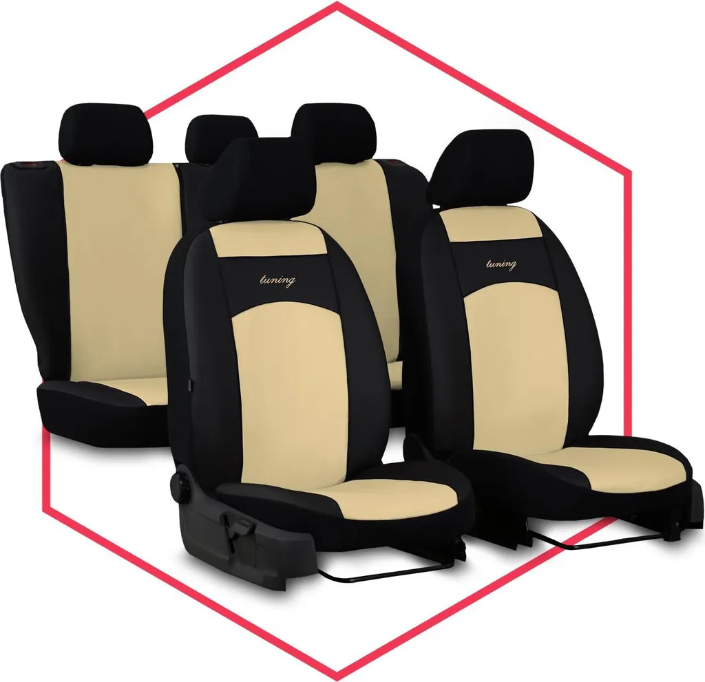 Coprisedili Auto Elegance Beige per Mazda CX-7 - Kit Comfort Totale - 19