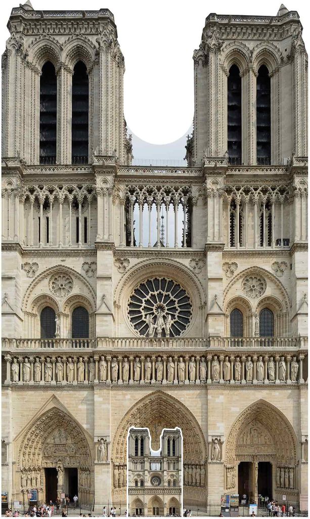 Sehenswürdigkeit - Notre-Dame - Paris - Pappaufsteller Produktbild 