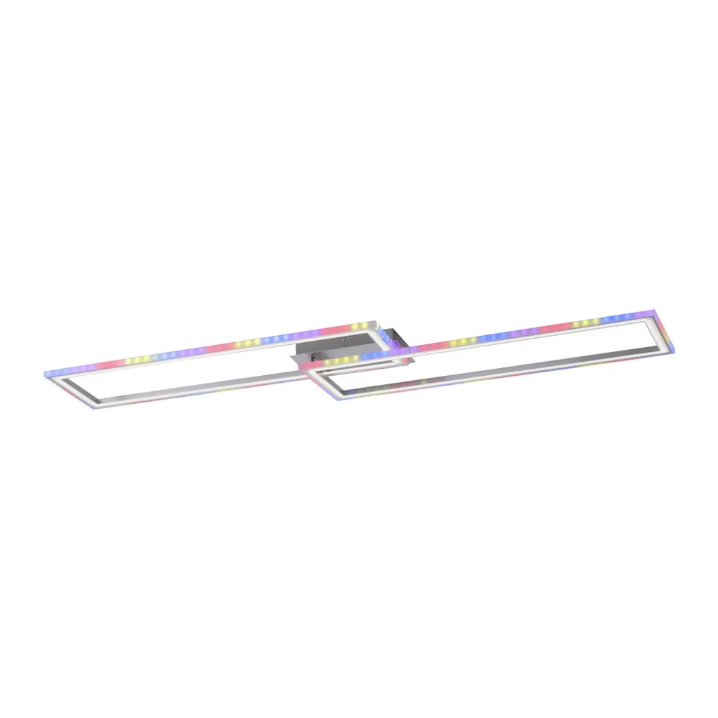 Plafonnier LED RGB variable 121 cm avec gestion par télécommande sans fil