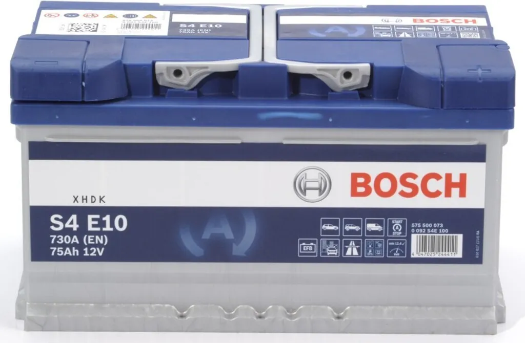 Bosch Batterie S4E10 75Ah 730A EFB - Batterie de démarrage 0092S4E100 - 5