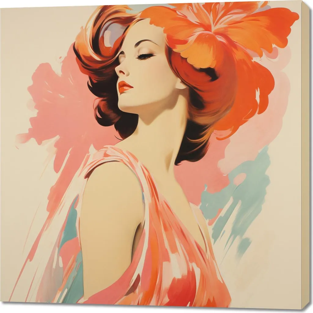 Quadro 100x100 cm Melodia floreale