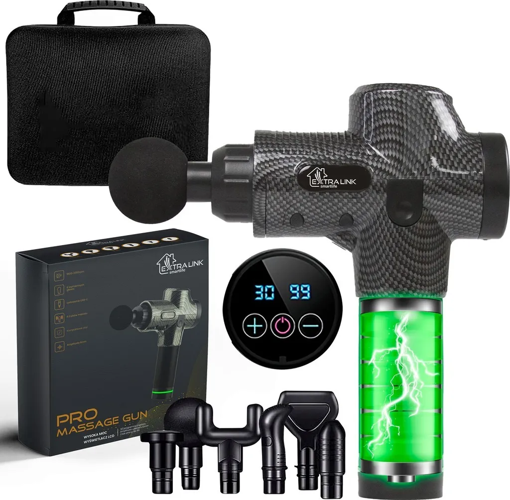 Recupero Muscolare Smart: Extralink Massage Gun Pro 3800 RPM