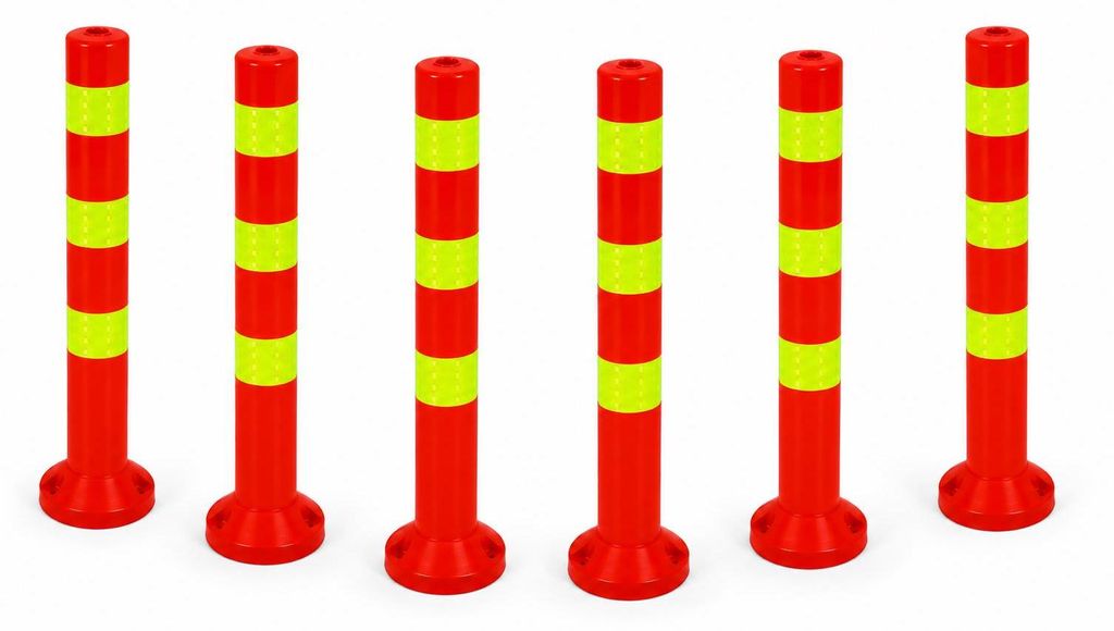 set di 6 - Paletti di sbarramento [altezza-68 cm] - Paletti Immagine del prodotto 
