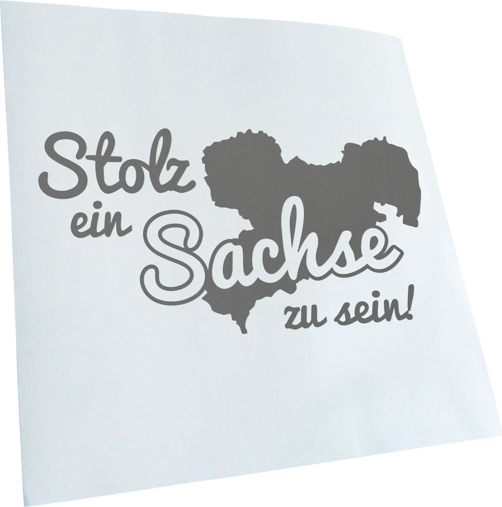 Kiwistar - Autoaufkleber - Sachse Sachsen Stolz - Schwarz - 20x10cm - Aufkleber für Auto, Laptop, Fahrrad, LKW, Motorrad mehrfarbig JDM Decal Racing