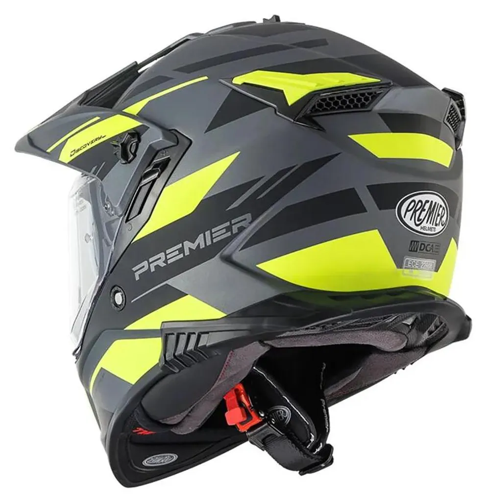 Casque Premier Disc Eay17Bm Taille M - Casque Jet Vintage de Qualité - 6