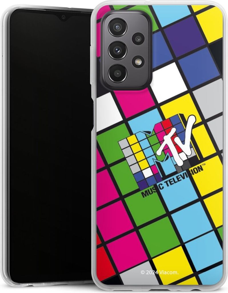 DeinDesign Slim Hülle für Samsung Galaxy A23 5G Silikon Case Ultra Dünn Handyhülle Fanartikel Offizielles Lizenzprodukt MTV Music Televison