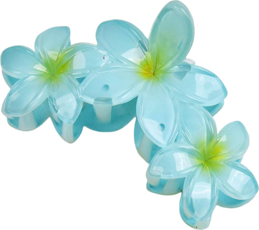 Haarspange für Damen in Blumenform mit Farbverlauf, leicht und farbenfroh, für den Hinterkopf