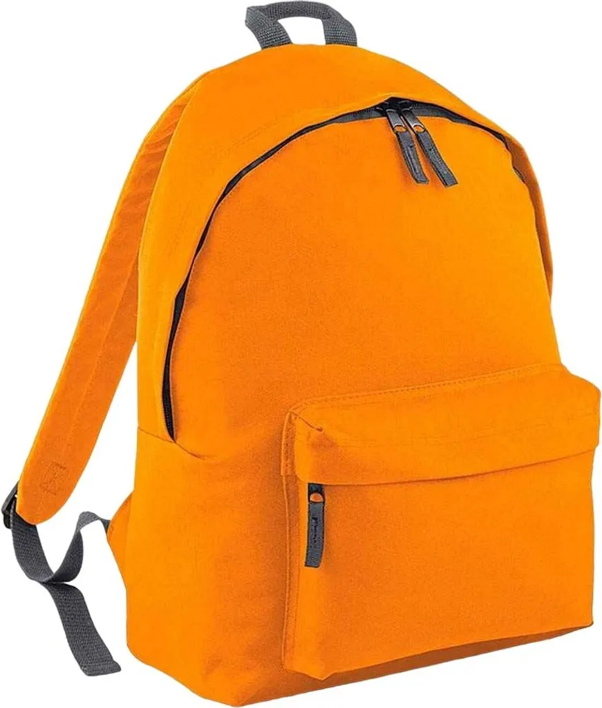 Zaino Bagbase RW7716 Fashion - Elegante Grigio Grafite e Arancio