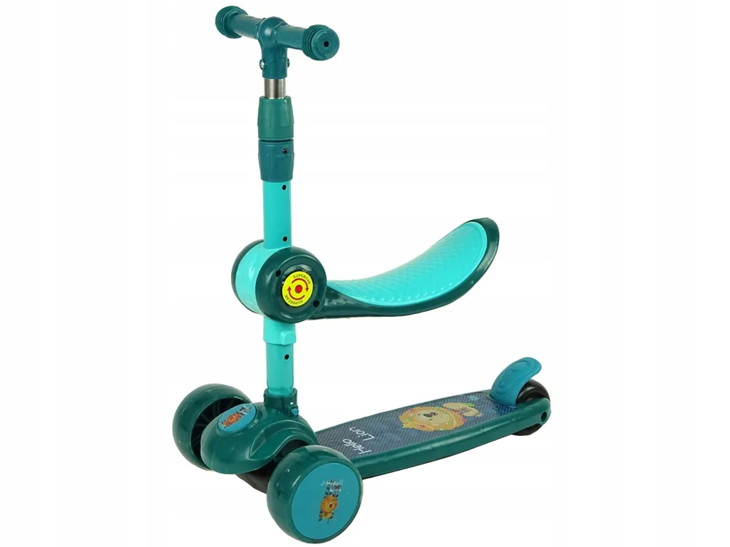 Trottinette 3 roues stable selle ultralégère et module sonore intégré