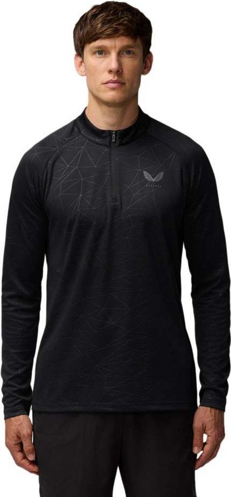 Castore Adapt Aop Halbreißverschluss-sweatshirt Schwarz L Mann Schwarz L