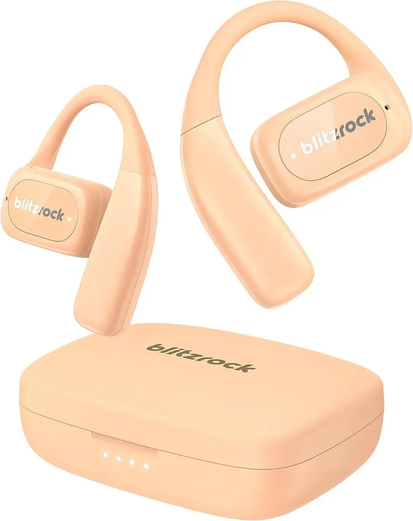 Casque tour d'oreille sans fil à conduction d'air et basses - Rose