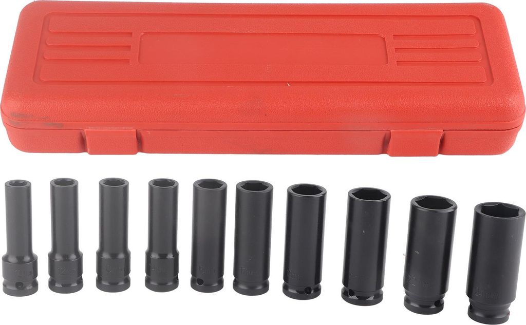 Impact Socket Set, Kopfadapter Hochwertiger Chrom Vanadium Stahl Brandneue Bit mit Kunststoffbox für schnelle Reparaturen