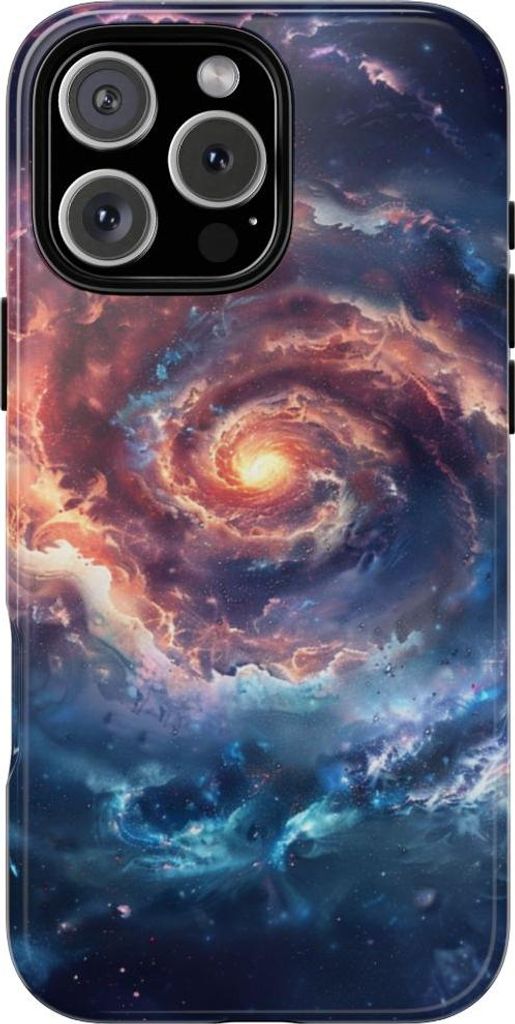 Spiralgalaxie im kosmischen Wirbel – Hülle Kompatibel mit iPhone 16 Pro Max