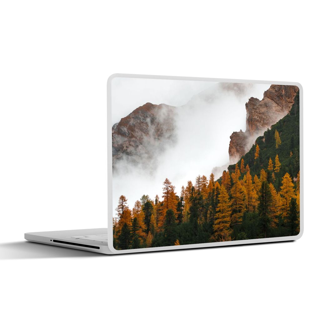 MuchoWow Laptop Aufkleber Sticker Cover Kiefer - Herbst - Berg - Landschaft 31x22.5 cm - Laptop-Deko