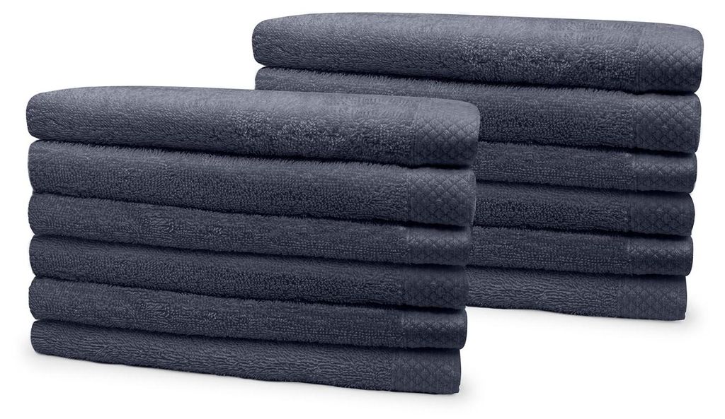 Eleganzzz Frottee-Badetuch 70x140cm – Anthrazit – 70x140 – 100% Baumwolle – 500 g/m²