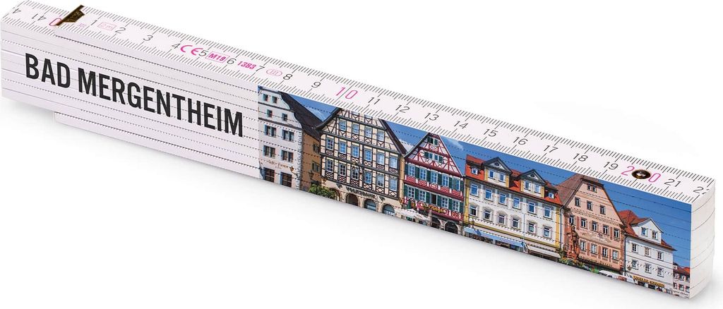 Metrie bedruckter Zollstock Geschenk | Bad Mergentheim