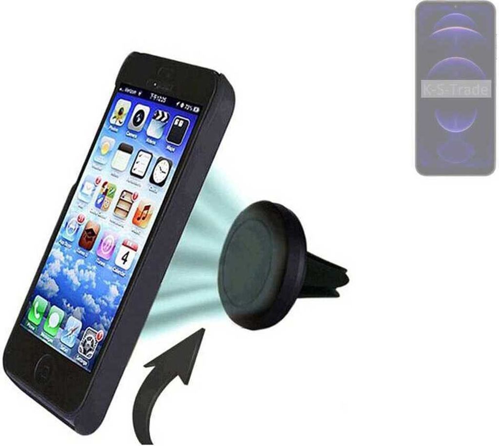 K-S-Trade Kompatibel mit Hotwav Note 13 Pro Auto Handy Halterung KFZ Halter Lüftungsgitterhalterung Air Vent mount Smartphone Halter