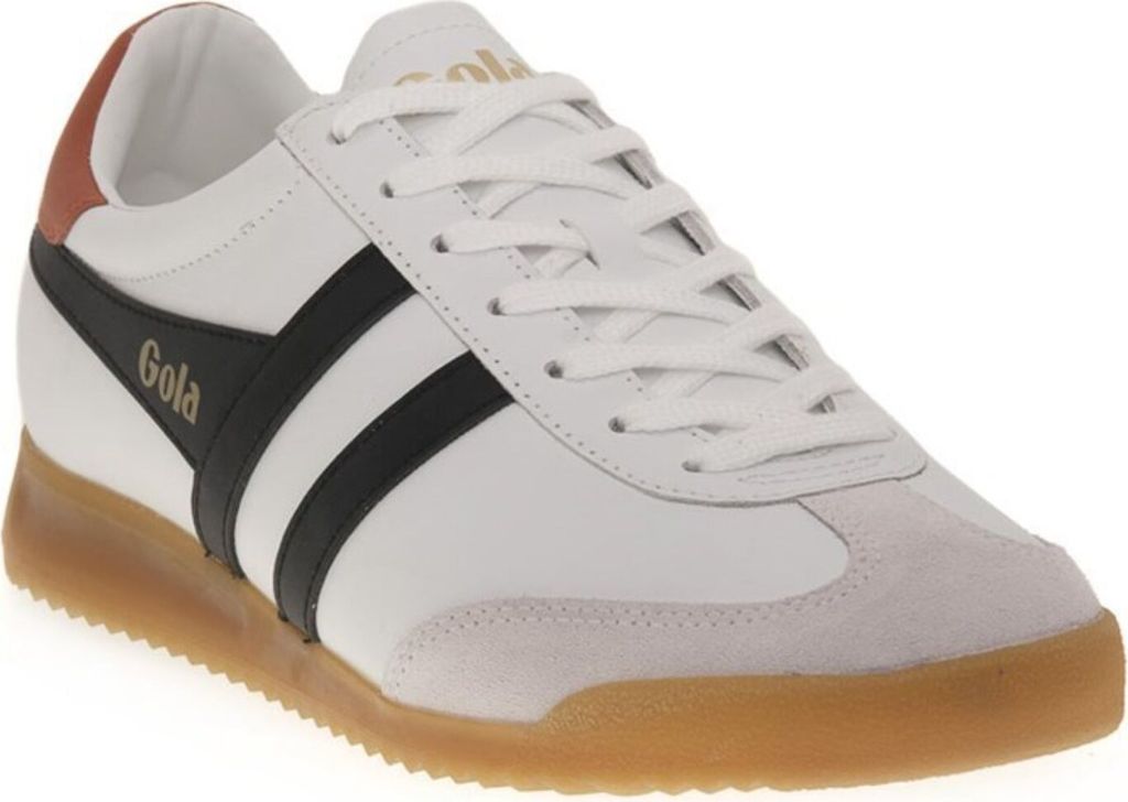 Gola Torpedo Leather White/Black/Moody Orange Größe EU 44