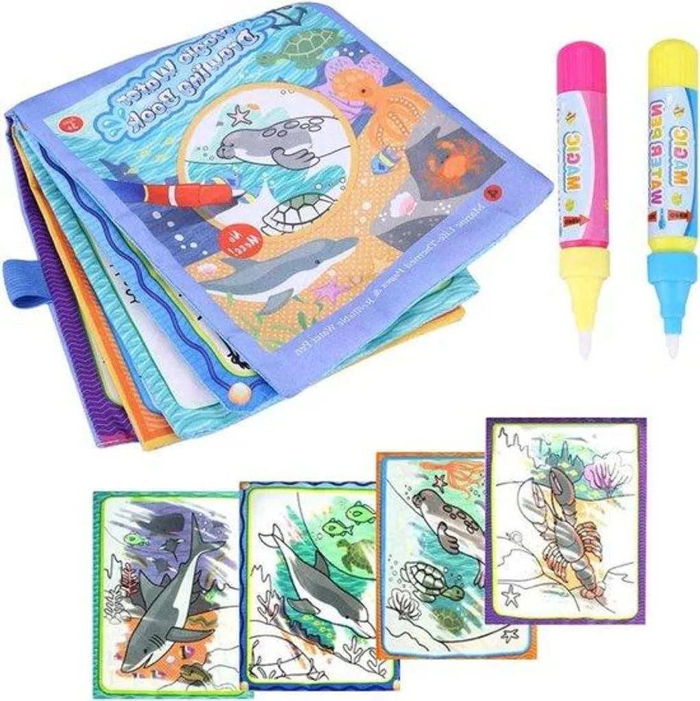 Livre de coloriage pour bébés Jeu 1 avec crayon inclus pour dessiner