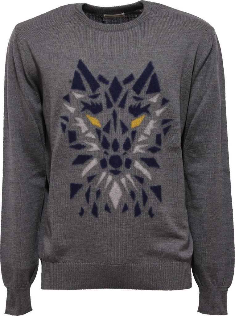 5528Z PREMIUM MOOD DENIM SUPERIOR Wolle GRAU Pullover Mann