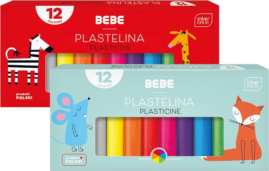 Interdruk Plastilin 12 Farben BeBe Kids