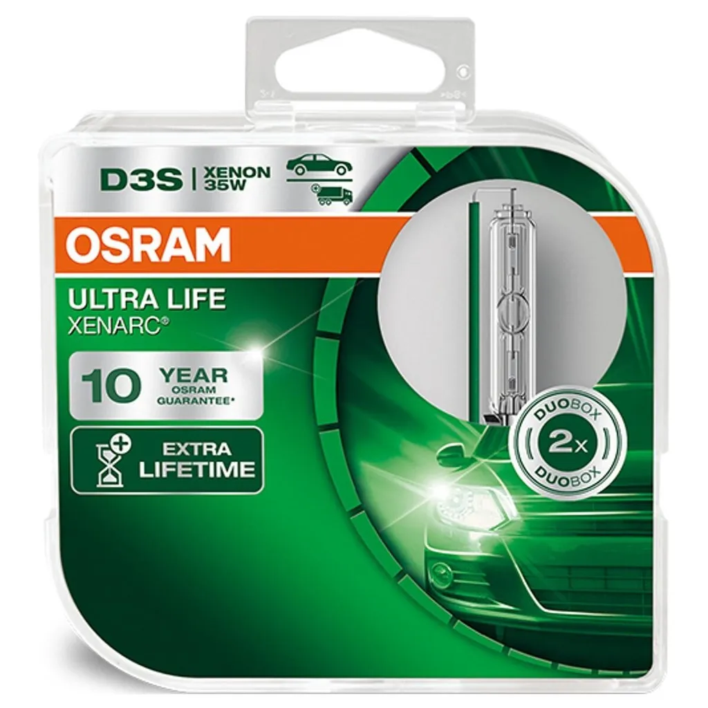 Kit 2 Lampadine OSRAM XENARC ULTRA LIFE D3S PK32d-5 35W | 10 Anni Garanzia