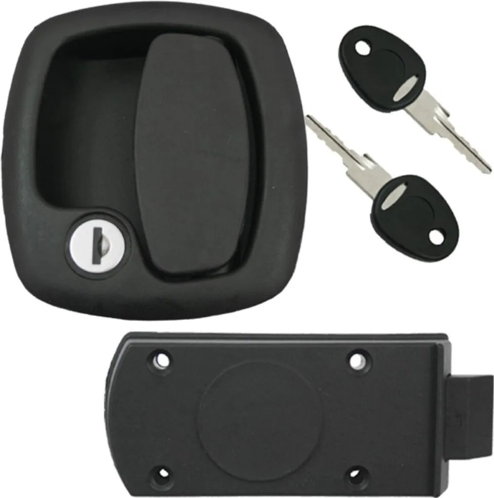 Serrure de porte Système FF FAP noir complet pour volet de Caravane